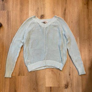 LOFT Medium Aqua Blue Sweater Women's 100% Cotton